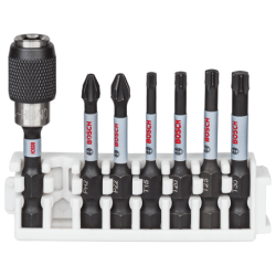 BOSCH Screwdriver Bit and Accessory Wrench Set - 7 Pieces