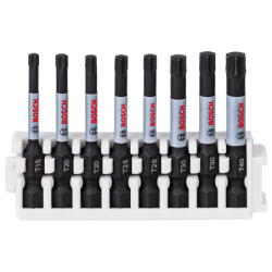 BOSCH 50 mm Torx Screwdriver Bit Set - 8 Pieces