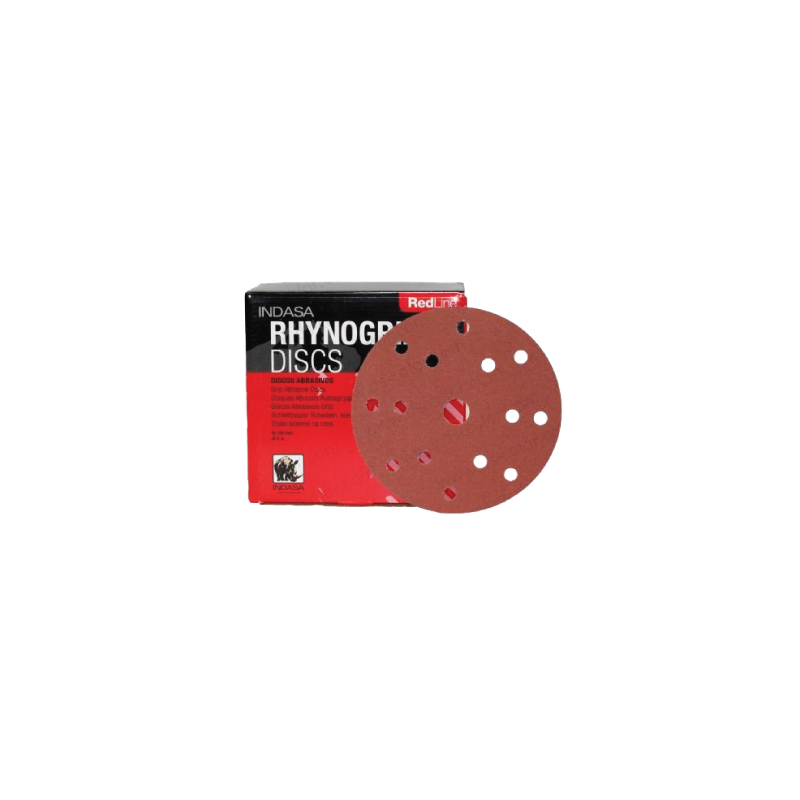 Disco Rhynogrip Red Line Ø150mm P220 14 Furos INDASA
