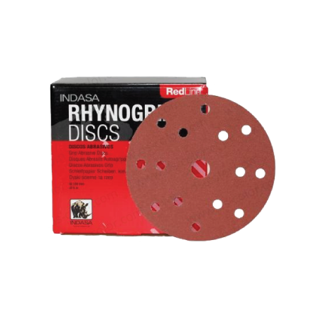 Disco Rhynogrip Red Line Ø150mm P220 14 Furos INDASA