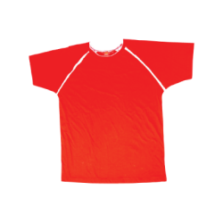 T-SHIRT COM GOLA REDONDA MANGA CURTA