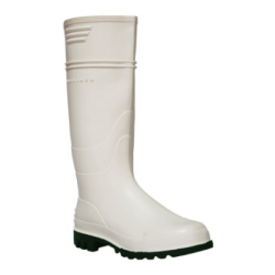 BOTA PVC BRANCA COM FORRO EM JERSEY