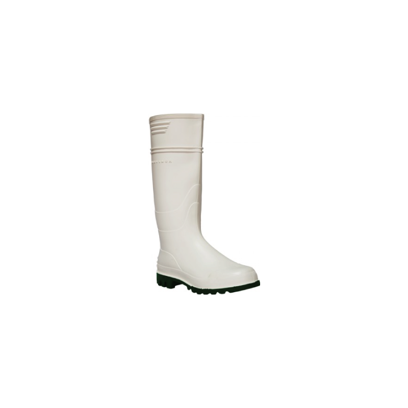BOTA PVC BRANCA COM FORRO EM JERSEY