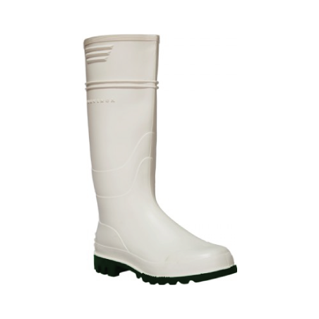 BOTA PVC BRANCA COM FORRO EM JERSEY