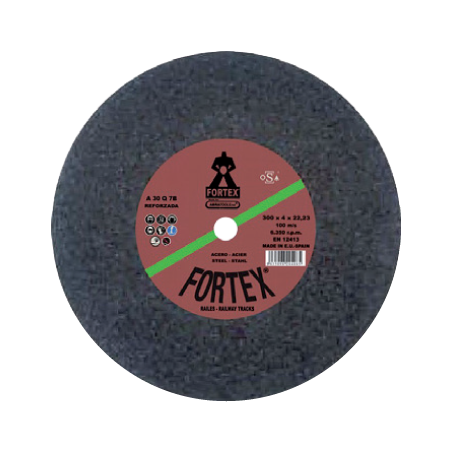 FORTEX Steel Cutting Disc for Railway Track 300 x 4 x 22 mm