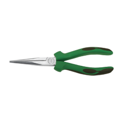 STAHLWILLE Mechanics Snipe Nose Plier, Chrome Plated Head and Multi-Component Handle 200 mm