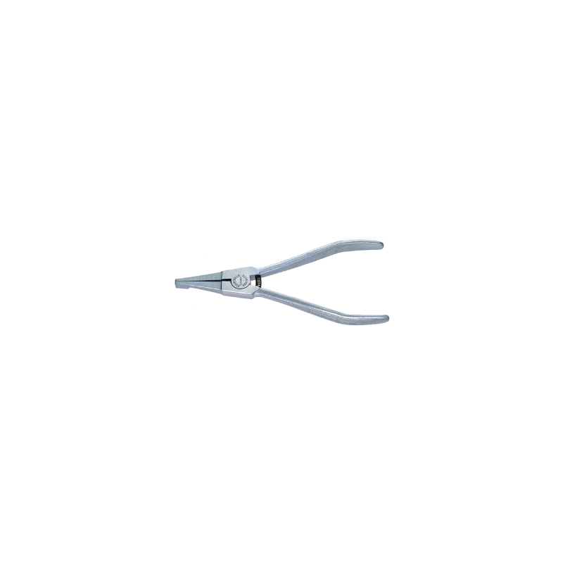 STAHLWILLE Special Circlip Plier for Slotted Circlips with Mattchrome Plated Head and Chrome Plated, Chequered Handle 170 mm