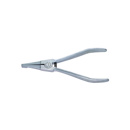 STAHLWILLE Special Circlip Plier for Slotted Circlips with Mattchrome Plated Head and Chrome Plated, Chequered Handle 170 mm