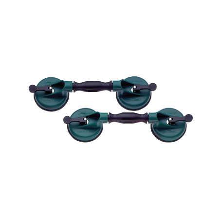 STAHLWILLE Two Double Suction Lifters Ø 120 mm with Carrying Capacity 60 kg
