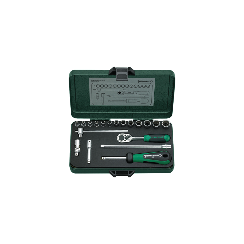 STAHLWILLE Socket Set 1/4' (13 un.)