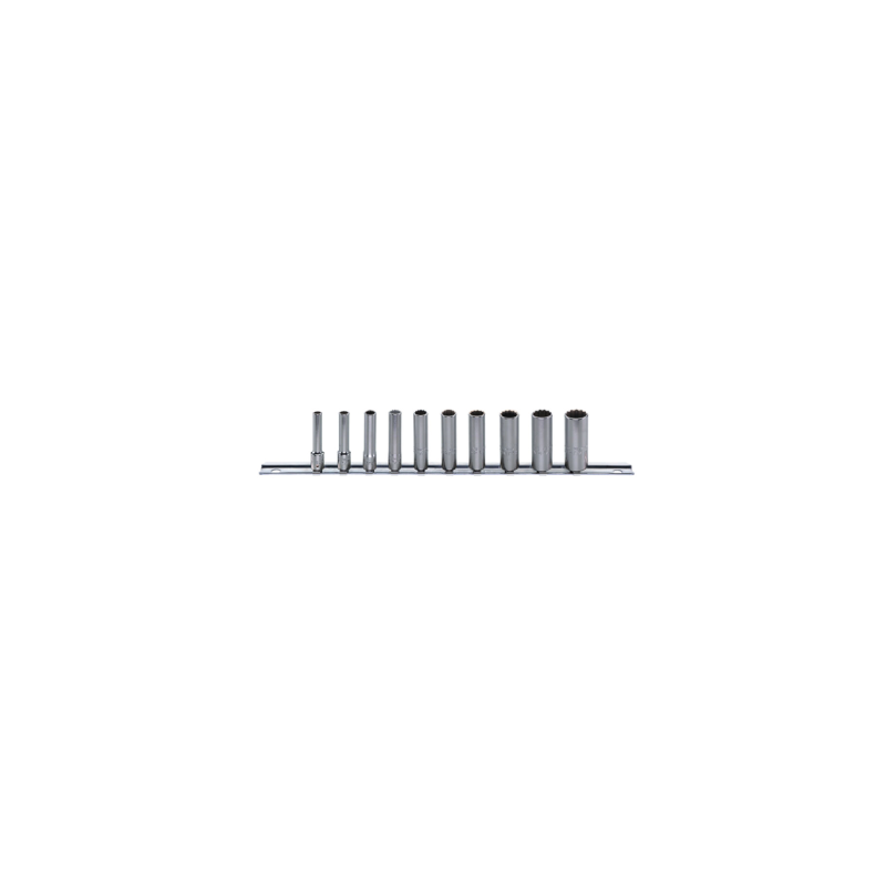 STAHLWILLE Sockets Set 1/4' nº 40aDL on Rail (10 un.) STAHLWILLE Sockets Set 1/4' nº 40aDL on Rail (10 un.)