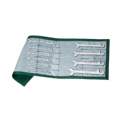 STAHLWILLE Set Double Open Ended Spanners, in Roll-Up Wallet 12a/13