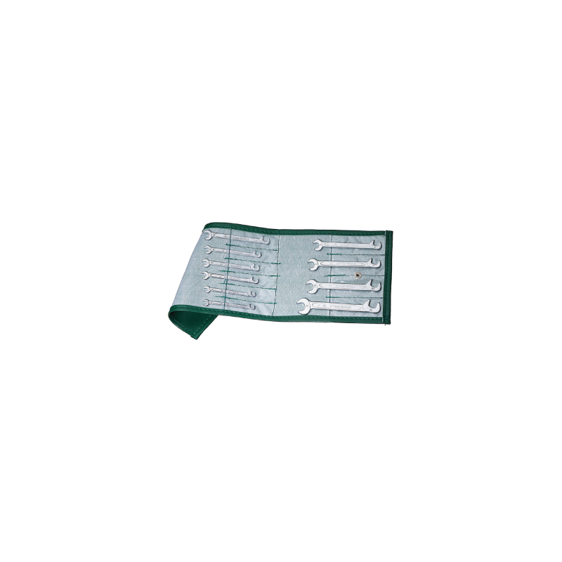 STAHLWILLE Set Double Open Ended Spanners, in Roll-Up Wallet 12a/13