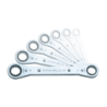 STAHLWILLE Set Ratchet Ring Spanners, in Roll-Up Wallet 25a/4N
