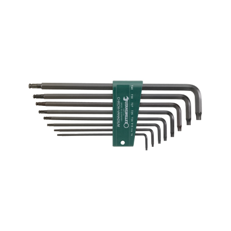 STAHLWILLE Key Wrench for Inside TORX® Screws Set, Extra Long (8 un.)