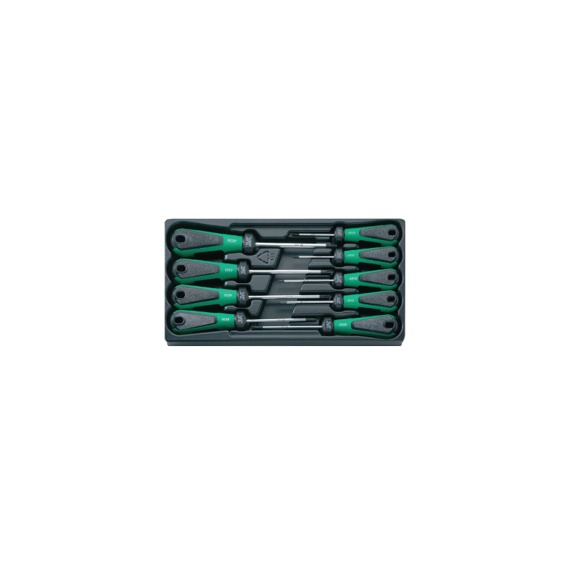 STAHLWILLE 3K DRALL® Set of TORX® Screwdrivers (9 un.) STAHLWILLE 3K DRALL® Set of TORX® Screwdrivers (9 un.)