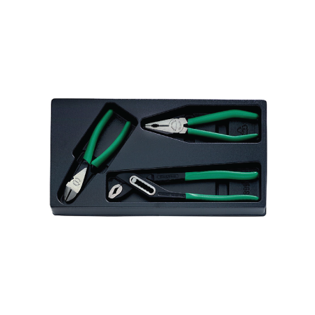STAHLWILLE Set with 3 Pliers, Polished nº 6705