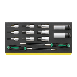 STAHLWILLE TCS 1/3 Tray System with Sockets and Screwdriver Sockets nº 50TX and 54TX 1382 g