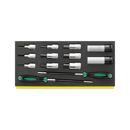 STAHLWILLE TCS 1/3 Tray System with Sockets and Screwdriver Sockets nº 50TX and 54TX 1382 g