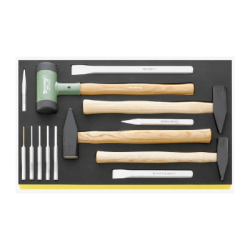 STAHLWILLE TCS 1/3 Tray System with Hammers + Punches + Chisels (13 un.)