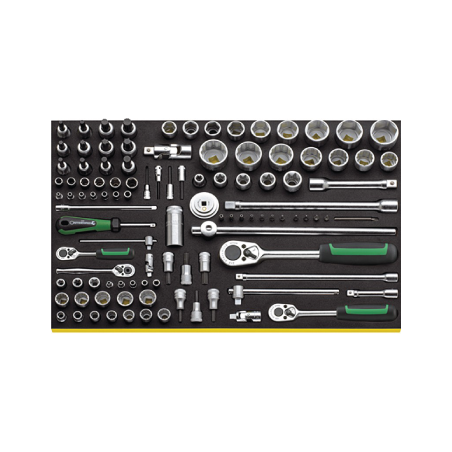 STAHLWILLE TCS 3/3 Tray System with Sockets 108 piece 7770 g