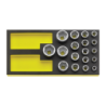 STAHLWILLE TCS 1/3 Tray System with Sockets nº 52 1850 g