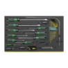 STAHLWILLE TCS 3/3 Tray System with Screwdrivers + Hexagon Key Wrenches +