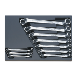 STAHLWILLE Tool 3/3 Tray System with Double Ended Ring Spanners nº 20 (10 un.)