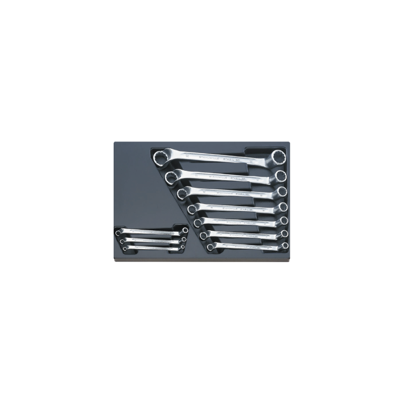 STAHLWILLE Tool 3/3 Tray System with Double Ended Ring Spanners nº 20 (10 un.)