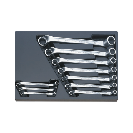 STAHLWILLE Tool 3/3 Tray System with Double Ended Ring Spanners nº 20 (10 un.)