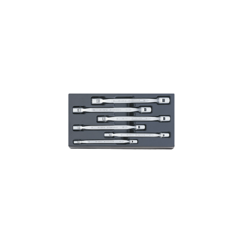 STAHLWILLE Tool 1/3 Tray System with Double Ended Flexi-Joint Spanners FLEXI nº 29 (6 un.)