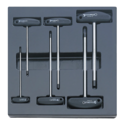 STAHLWILLE Tool 2/3 Tray System with T-Handled Screwdrivers (6 un.)