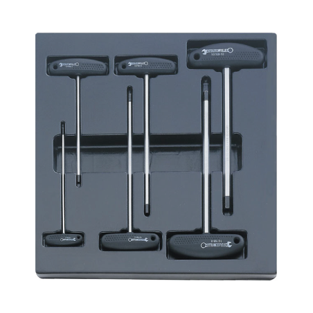 STAHLWILLE Tool 2/3 Tray System with T-Handled Screwdrivers (6 un.)