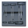STAHLWILLE Tool 2/3 Tray System with T-Handled Screwdrivers (6 un.)