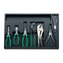 STAHLWILLE Tool 3/3 Tray System with Pliers and Self Grip Wrenches (7 un.)
