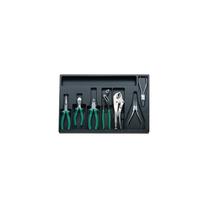 STAHLWILLE Tool 3/3 Tray System with Pliers and Self Grip Wrenches (7 un.) STAHLWILLE Tool 3/3 Tray System with Pliers and Self Grip Wrenches (7 un.)