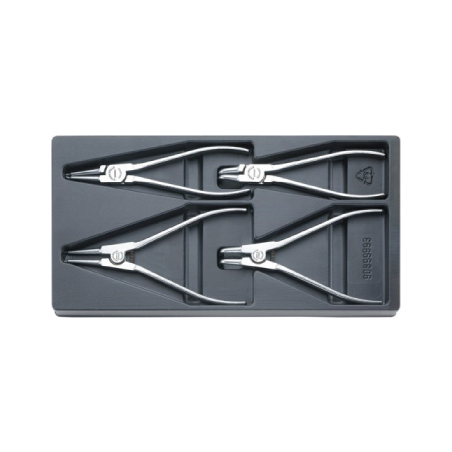 STAHLWILLE Tool 1/3 Tray System with Circlip Pliers (7 un.)
