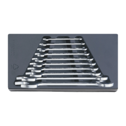 STAHLWILLE Tool 1/3 Tray System with Double Open Ended Spanners nº 10 170x350x70 mm (10 un.)