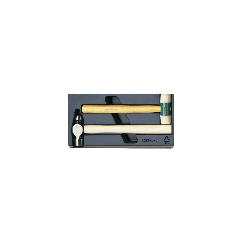 STAHLWILLE Tool 1/3 Tray System with Hammers nº 10956 and 10970 (2 un.)
