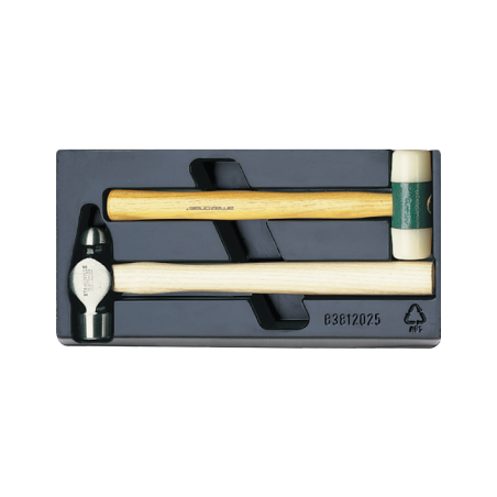 STAHLWILLE Tool 1/3 Tray System with Hammers nº 10956 and 10970 (2 un.)