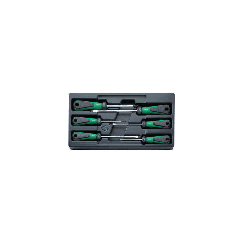 STAHLWILLE TCS 1/3 Tray System with Screwdrivers (6 un.) STAHLWILLE TCS 1/3 Tray System with Screwdrivers (6 un.)