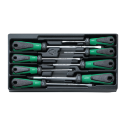 STAHLWILLE Tool 1/3 Tray System with 3K DRALL+ Screwdrivers (8 un.)