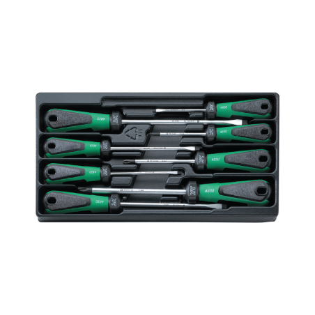 STAHLWILLE Tool 1/3 Tray System with 3K DRALL+ Screwdrivers (8 un.)