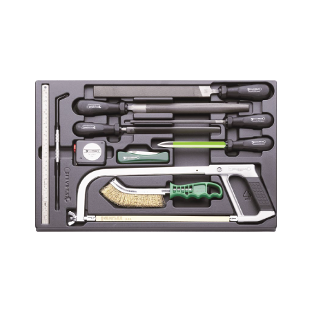 STAHLWILLE 3/3 Tray System with Miscellaneous Tools (11 un.) 530x350x35 mm