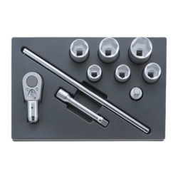 STAHLWILLE Tool 3/3 Tray System with Screwdriver Sockets (10 un.)