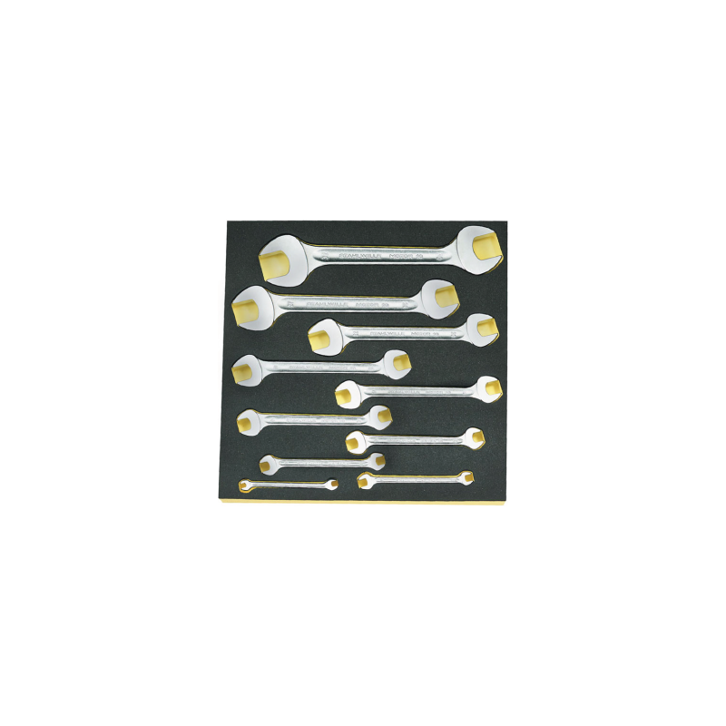 STAHLWILLE TCS 2/3 Tray System with Double Open Ended Spanners nº 10 (10 un.)