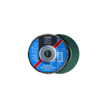 PFERD Polifan Flap Discs Special Line SGP Steel/Inox Type SGP Zirkon-Power PFC 115 Z 40 SGP-Power/22,23
