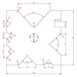 MATRIZ MULTI V 100X100X4200MM