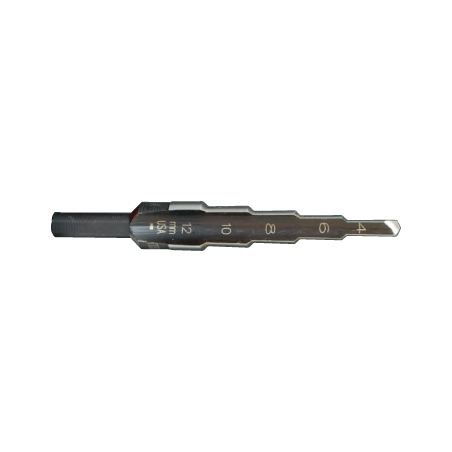 IRWIN Stepped Conical Bit 2M with 5 Holes (4 mm - 12 mm), increase every 2 mm