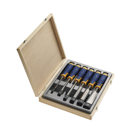 IRWIN KIT 6 Chisels Wooden Box MS750
